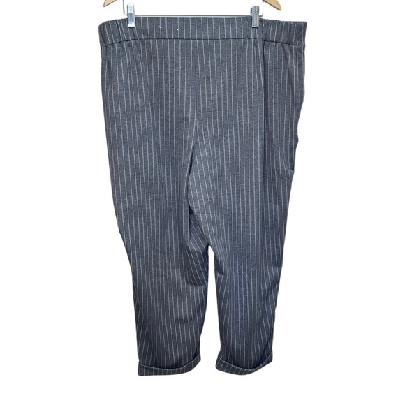 Addition Elle Michel Studio Grey Pinstripe Trousers Size 22 - Picture 5 of 8